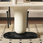 Handcrafted Oak and Ash Wood Table with Elegant Linen Finish fld-2754