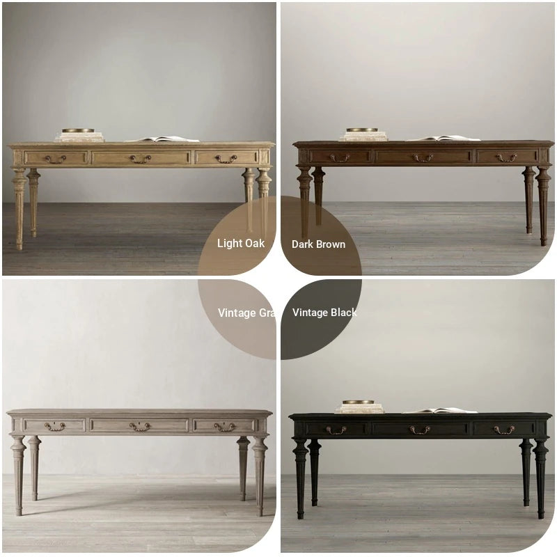 Elegant Oak Multi-Layer Board Table - Timeless Design for Home or Office Workspace fljgj-2109