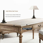 Elegant Oak Multi-Layer Board Table - Timeless Design for Home or Office Workspace fljgj-2109