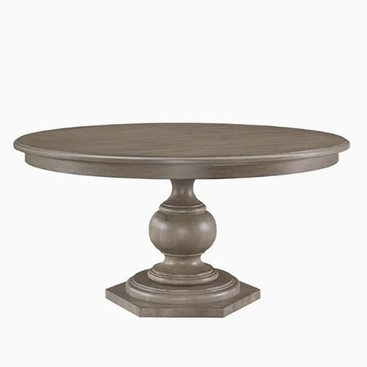 Elegant Round Oak Multi-Layer Board Dining Table with Upholstered Chairs - Perfect for Modern Homes fljgj-2110