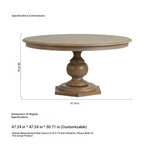 Elegant Oak Dining Chair with Cotton-Ramie Upholstery and Stylish Nailhead Trim - Perfect for Modern Homes fljgj-2111