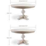 Elegant Oak Multi-Layer Board Round Dining Table – Perfect for Modern and Classic Interiors fljgj-2112