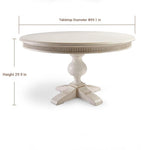 Elegant Oak Multi-Layer Board Round Dining Table – Perfect for Modern and Classic Interiors fljgj-2112