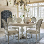 Elegant Oak Chair with Cotton-Ramie Upholstery and Rattan Weaving for Chic Dining Spaces fljgj-2113