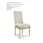 Elegant Oak Chair with Cotton-Ramie Upholstery and Rattan Weaving for Chic Dining Spaces fljgj-2113