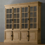 Elegant Oak Multi-Layer Board Glass Cabinet - Stylish Storage Solution for Your Home fljgj-2116