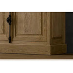 Elegant Oak Multi-Layer Board Glass Cabinet - Stylish Storage Solution for Your Home fljgj-2116