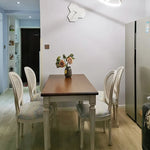 Elegant Oak Multi-Layer Board Dining Table - Perfect for Modern Interiors fljgj-2118