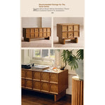 Stylish Oak Multi-Layer Bedside Cupboard – Modern Storage Solution for Your Bedroom fljgj-2121