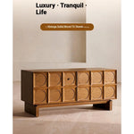 Stylish Oak Multi-Layer Board TV Cabinet with Unique Design and Ample Storage Space fljgj-2122