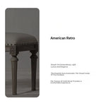 Elegant Oak Stool with PU Leather Upholstery - Versatile Multi-layer Design for Stylish Seating fljgj-2123