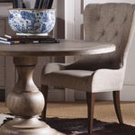 Elegant Oak Cotton-Ramie Dining Chair for Timeless Home Décor fljgj-2126