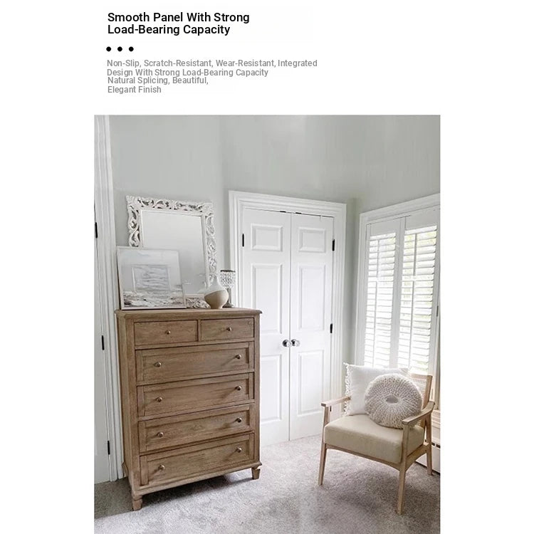 Stylish Oak Multi-Layer Board Cabinet with 5 Drawers – Modern Storage Solution for Home Décor fljgj-2129