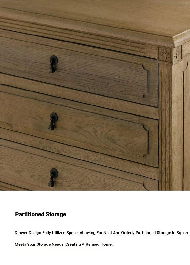 Chic Oak Stainless Bedside Cupboard with 3 Drawers – Elegant Storage Solution for Any Bedroom fljgj-2131