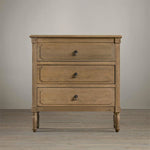 Elegant Oak Stainless Cabinet with Three Drawers – Modern Storage Solution for Any Room fljgj-2132