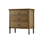 Elegant Oak Stainless Cabinet with Three Drawers – Modern Storage Solution for Any Room fljgj-2132