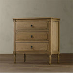 Elegant Oak Stainless Cabinet with Three Drawers – Modern Storage Solution for Any Room fljgj-2132