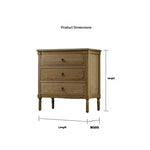 Elegant Oak Stainless Cabinet with Three Drawers – Modern Storage Solution for Any Room fljgj-2132