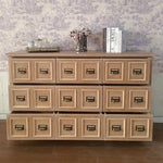 Stylish Oak Multi-Layer Board Cabinet with Vintage Drawer Handles – Perfect Storage Solution for Any Room fljgj-2134