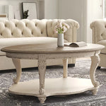Elegant Oak Multi-Layer Board Coffee Table with Decorative Legs – Perfect for Living Room Style fljgj-2136