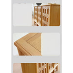 Stylish Oak Multi-Layer Board Cabinet with Unique Patterned Doors – Perfect Storage Solution for Modern Homes! fljgj-2139