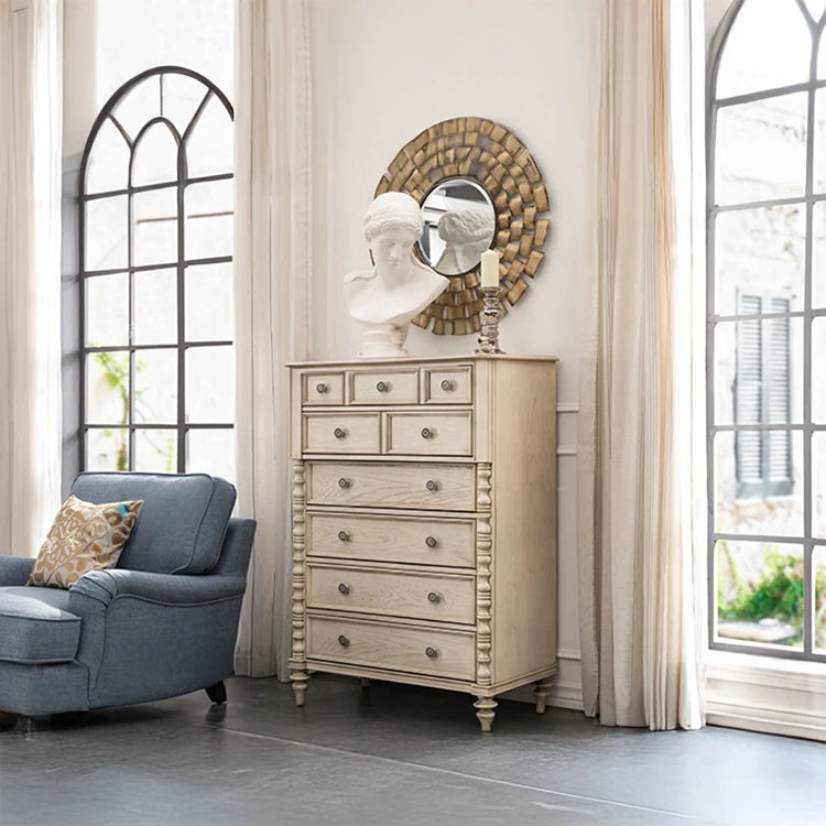 Elegant Oak Multi-Layer Board Cabinet with Vintage Charm - Perfect Storage Solution for Home Décor fljgj-2149