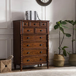 Elegant Oak Multi-Layer Board Cabinet with Vintage Charm - Perfect Storage Solution for Home Décor fljgj-2149