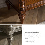 Elegant Oak Multi-Layer Board Cabinet with Vintage Charm - Perfect Storage Solution for Home Décor fljgj-2149