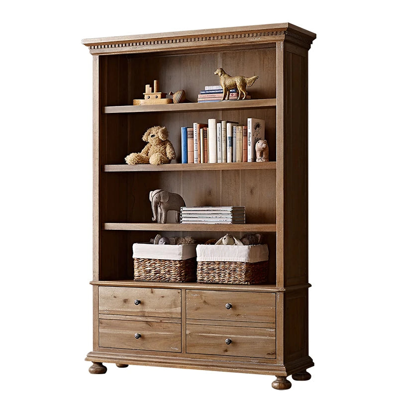 Elegant Oak Multi-Layer Board Cabinet with Spacious Shelves and Drawers for Stylish Storage fljgj-2151