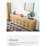 Rustic Oak Multi-Layer TV Cabinet with Elegant Design - Stylish Entertainment Storage Solution fljgj-2153