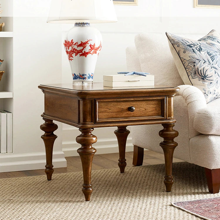 Elegant Oak Multi-Layer Board Tea Table with Classic Design – Perfect for Living Room Décor fljgj-2155