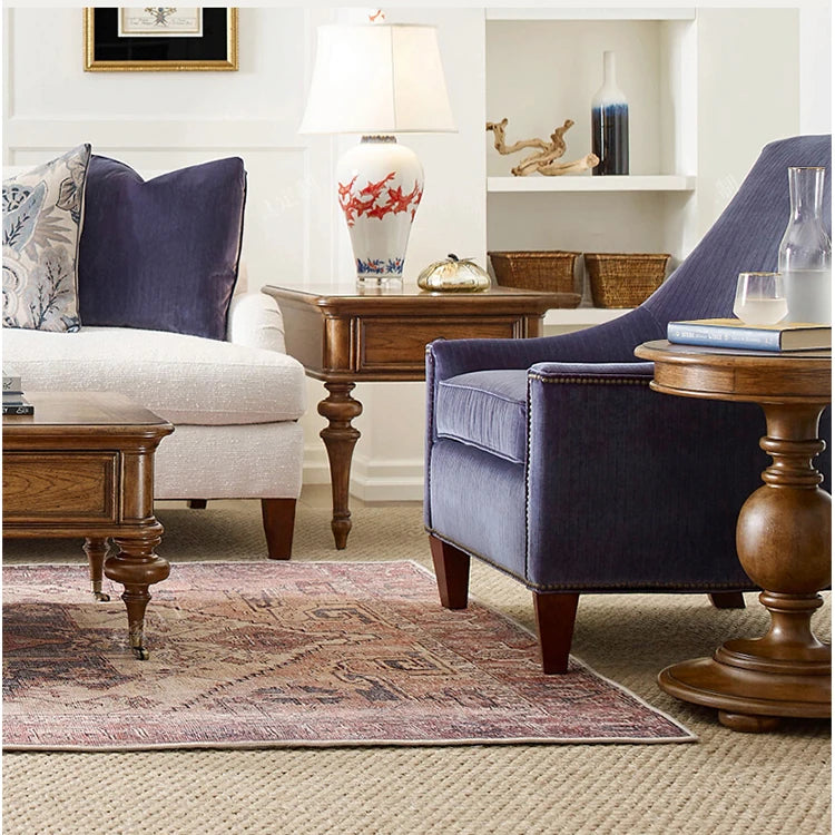 Elegant Oak Multi-Layer Board Tea Table with Classic Design – Perfect for Living Room Décor fljgj-2155