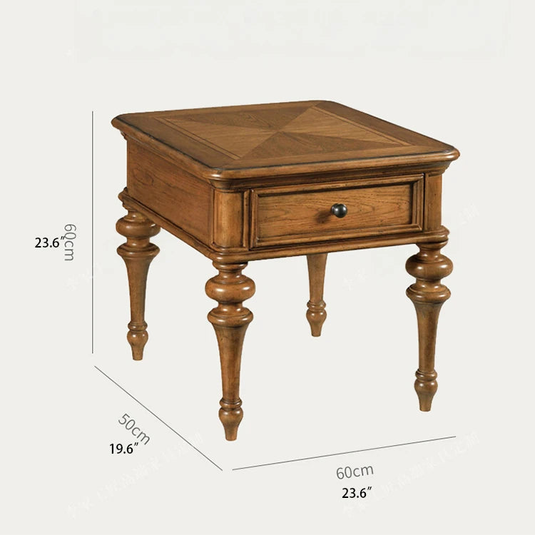 Elegant Oak Multi-Layer Board Tea Table with Classic Design – Perfect for Living Room Décor fljgj-2155