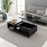Modern Lift-Top Coffee Table with Storage | Stylish Solid Wood & Density Board Design for Living Room fls-5328