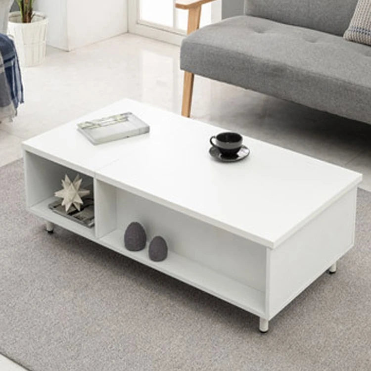 Modern Lift-Top Coffee Table with Storage | Stylish Solid Wood & Density Board Design for Living Room fls-5328