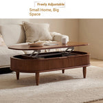 Stylish Solid Wood Coffee Table with Lift-Top and Storage – Perfect for Living Room Décor! fls-5329