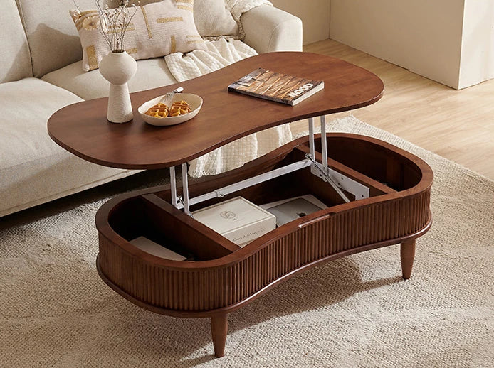 Stylish Solid Wood Coffee Table with Lift-Top and Storage – Perfect for Living Room Décor! fls-5329