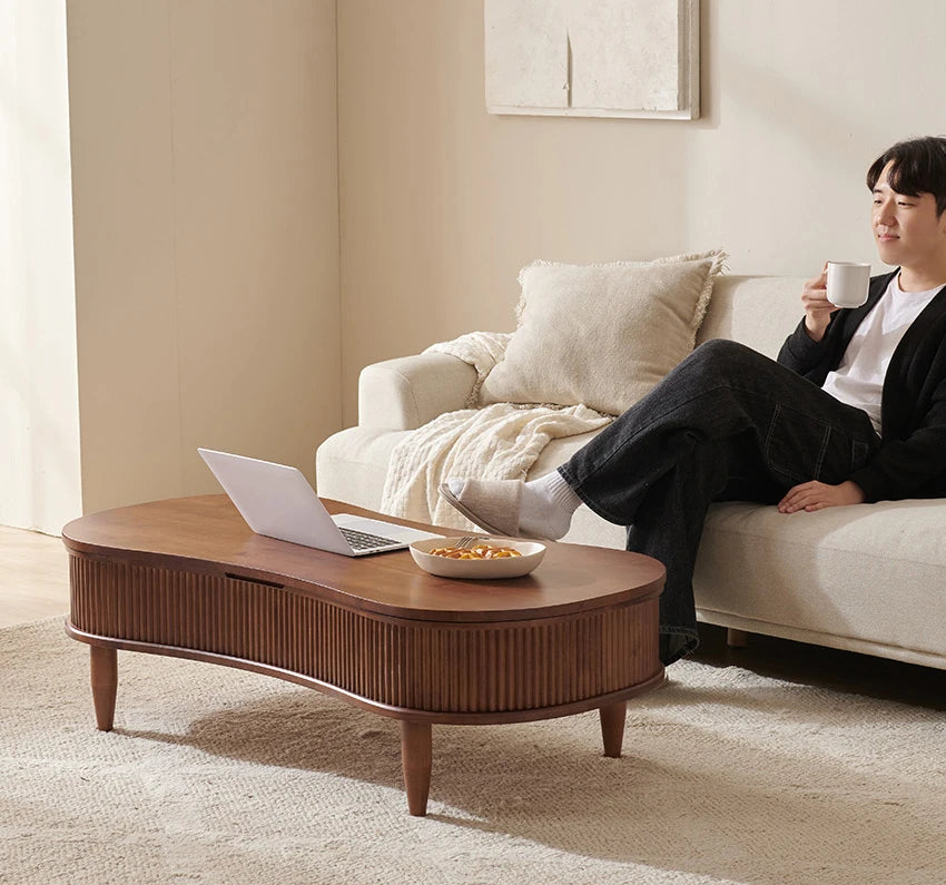 Stylish Solid Wood Coffee Table with Lift-Top and Storage – Perfect for Living Room Décor! fls-5329
