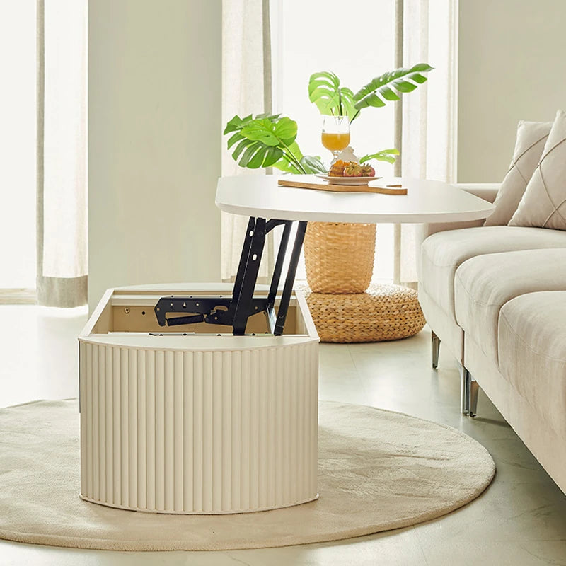 Stylish Lift-Top Coffee Table with Storage - Modern Minimalist Design for Living Room fls-5331