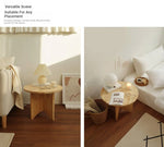 Stylish Round Coffee Table Set - Modern Wooden Design with Elegant Finish for Living Room fls-5333