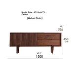 Stylish Mid-Century Modern TV Stand with Storage - Elegant Wooden Design for Living Room fls-5336