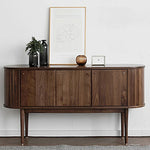 Mid-Century Modern Walnut Sideboard with Stylish Storage Solutions for Your Living Room fls-5337