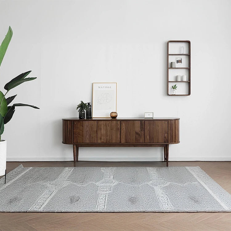 Mid-Century Modern Walnut Sideboard with Stylish Storage Solutions for Your Living Room fls-5337