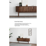 Mid-Century Modern Walnut Sideboard with Stylish Storage Solutions for Your Living Room fls-5337