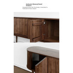 Mid-Century Modern Walnut Sideboard with Stylish Storage Solutions for Your Living Room fls-5337