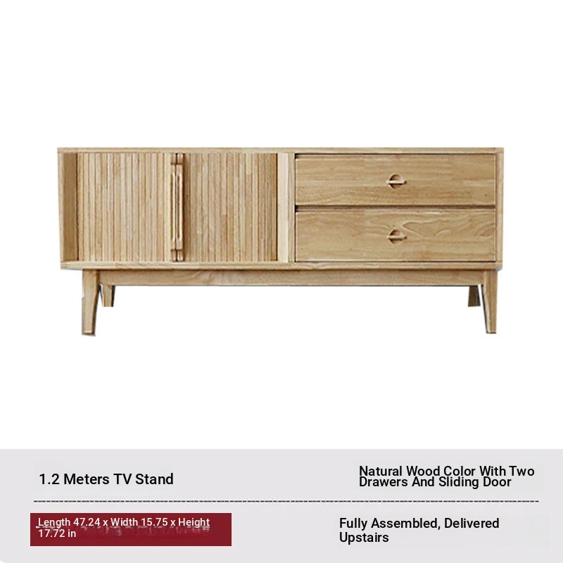 Stylish Wooden TV Stand with Storage - Modern Design for Living Room Furniture fls-5338
