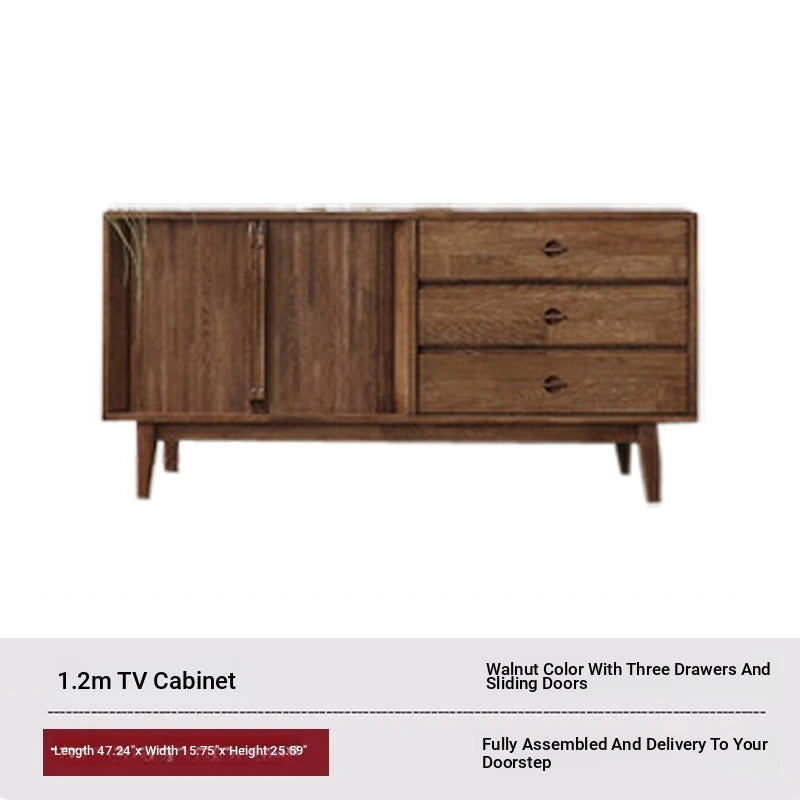 Stylish Wooden TV Stand with Storage - Modern Design for Living Room Furniture fls-5338