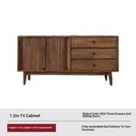 Stylish Wooden TV Stand with Storage - Modern Design for Living Room Furniture fls-5338