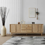 Stylish Wooden TV Stand with Storage - Modern Design for Living Room Furniture fls-5338