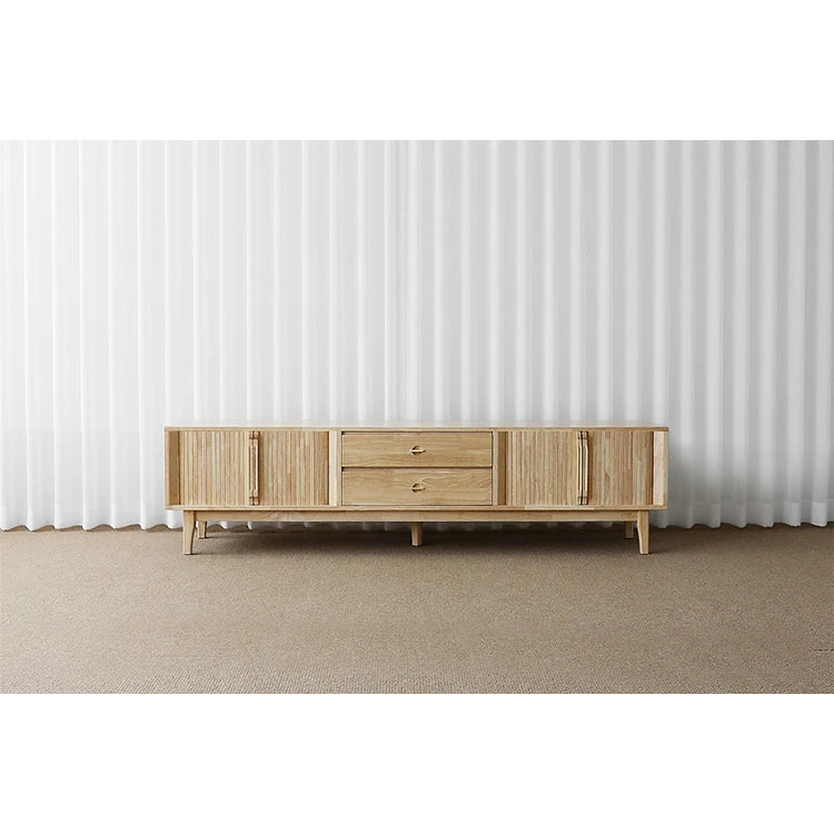 Stylish Wooden TV Stand with Storage - Modern Design for Living Room Furniture fls-5338